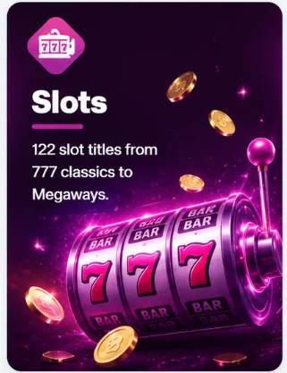 Slots: 122 slot titles from 777 classics to Megaways