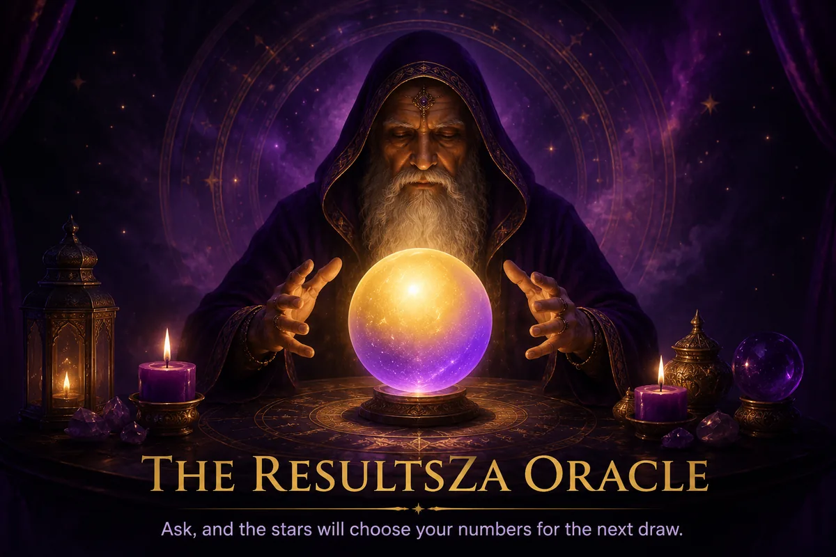 The ResultsZA Oracle. Ask, and the stars will choose your numbers for the next draw.